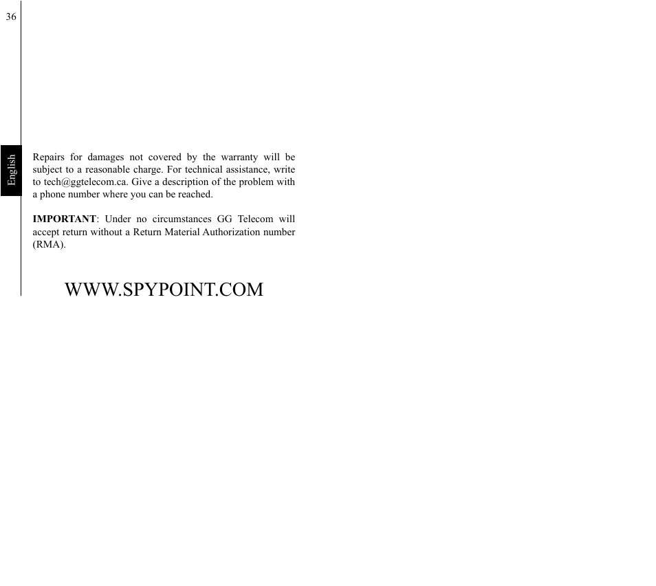 SPYPOINT IR-8 User Manual | Page 19 / 28