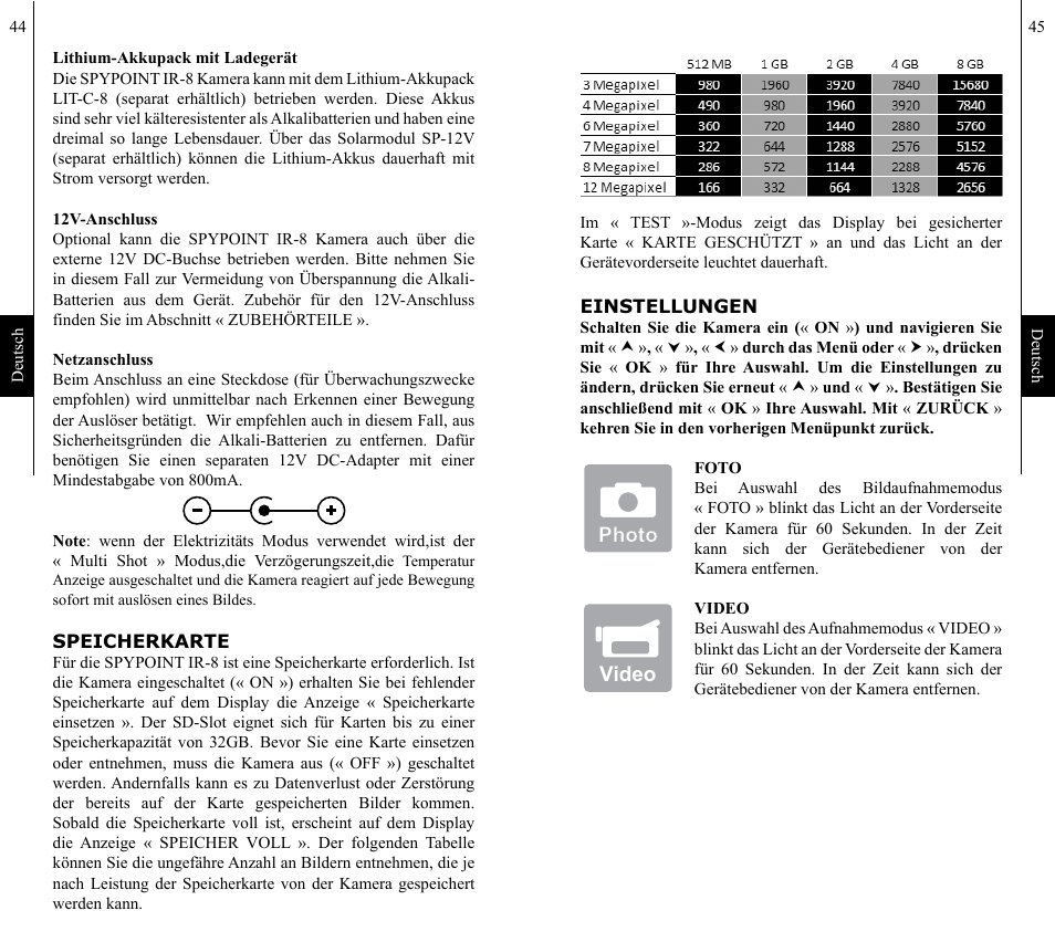 SPYPOINT IR-8 User Manual | Page 23 / 28