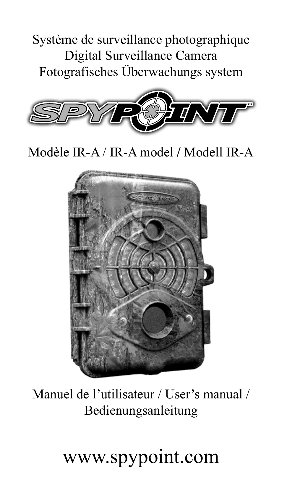 SPYPOINT IR-A 6mp User Manual | 24 pages