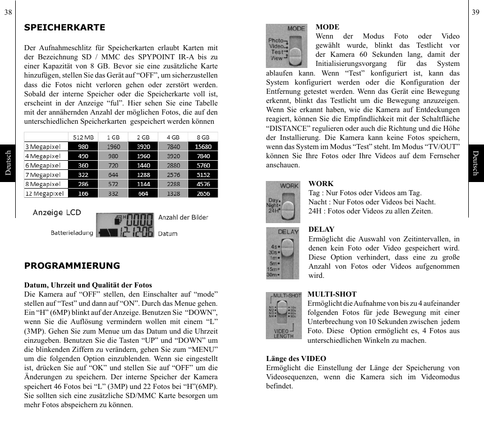 SPYPOINT IR-A 6mp User Manual | Page 20 / 24