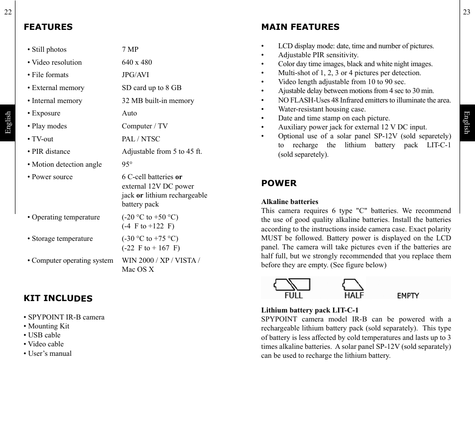 SPYPOINT IR-B 7mp User Manual | Page 12 / 25