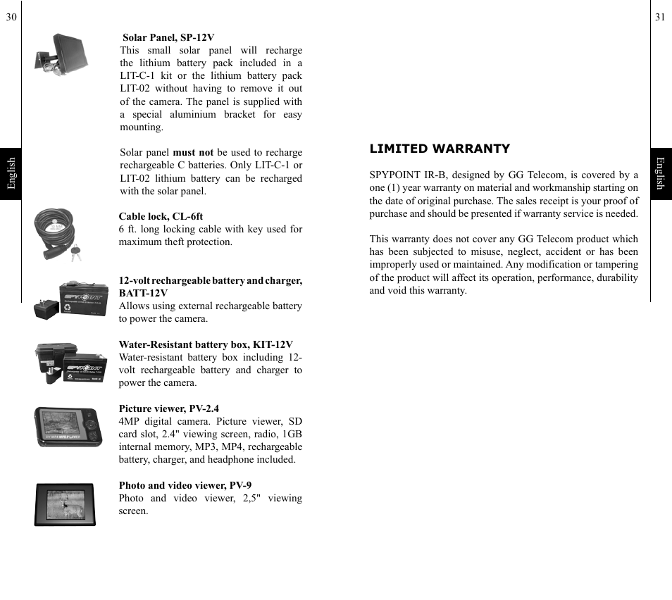 SPYPOINT IR-B 7mp User Manual | Page 16 / 25
