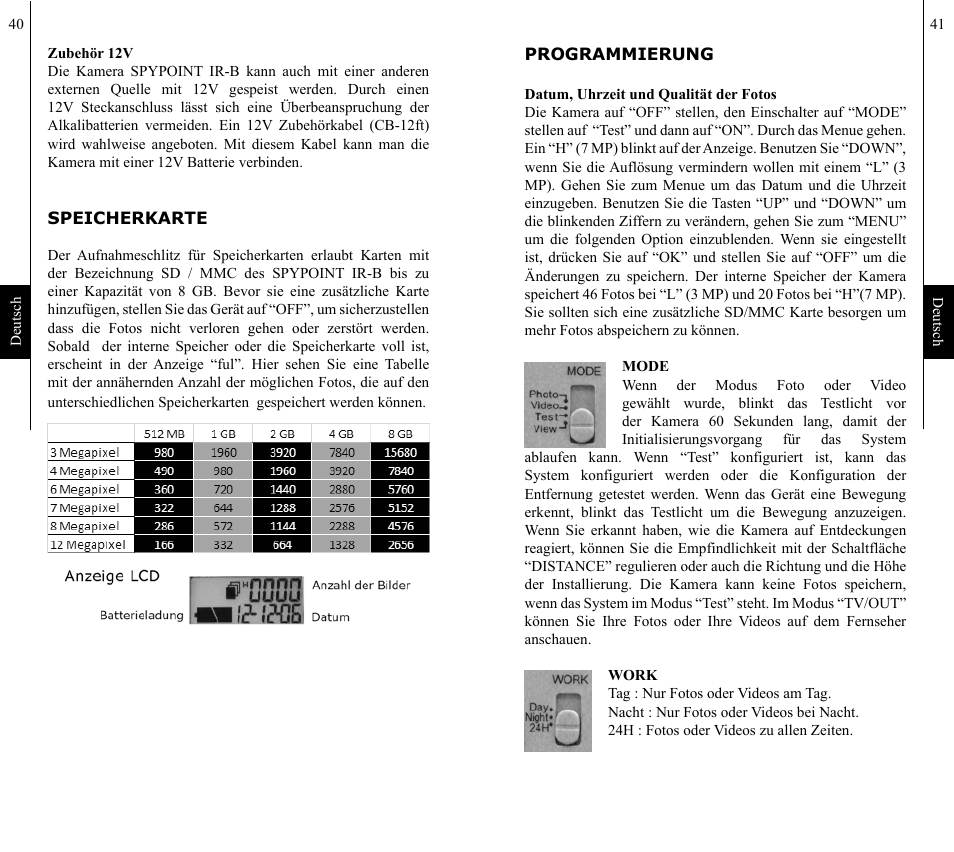 SPYPOINT IR-B 7mp User Manual | Page 21 / 25