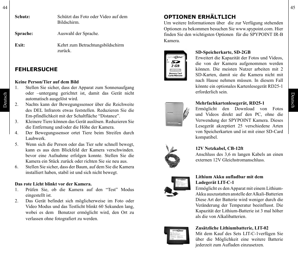 SPYPOINT IR-B 7mp User Manual | Page 23 / 25