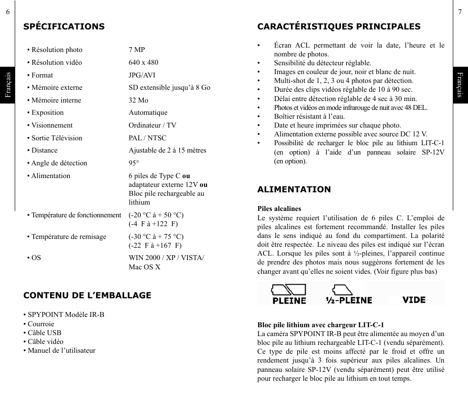SPYPOINT IR-B 7mp User Manual | Page 4 / 25