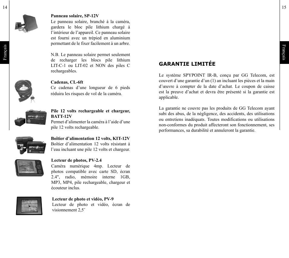 SPYPOINT IR-B 7mp User Manual | Page 8 / 25