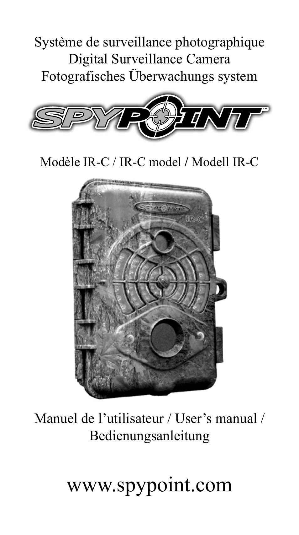 SPYPOINT IR-C User Manual | 25 pages