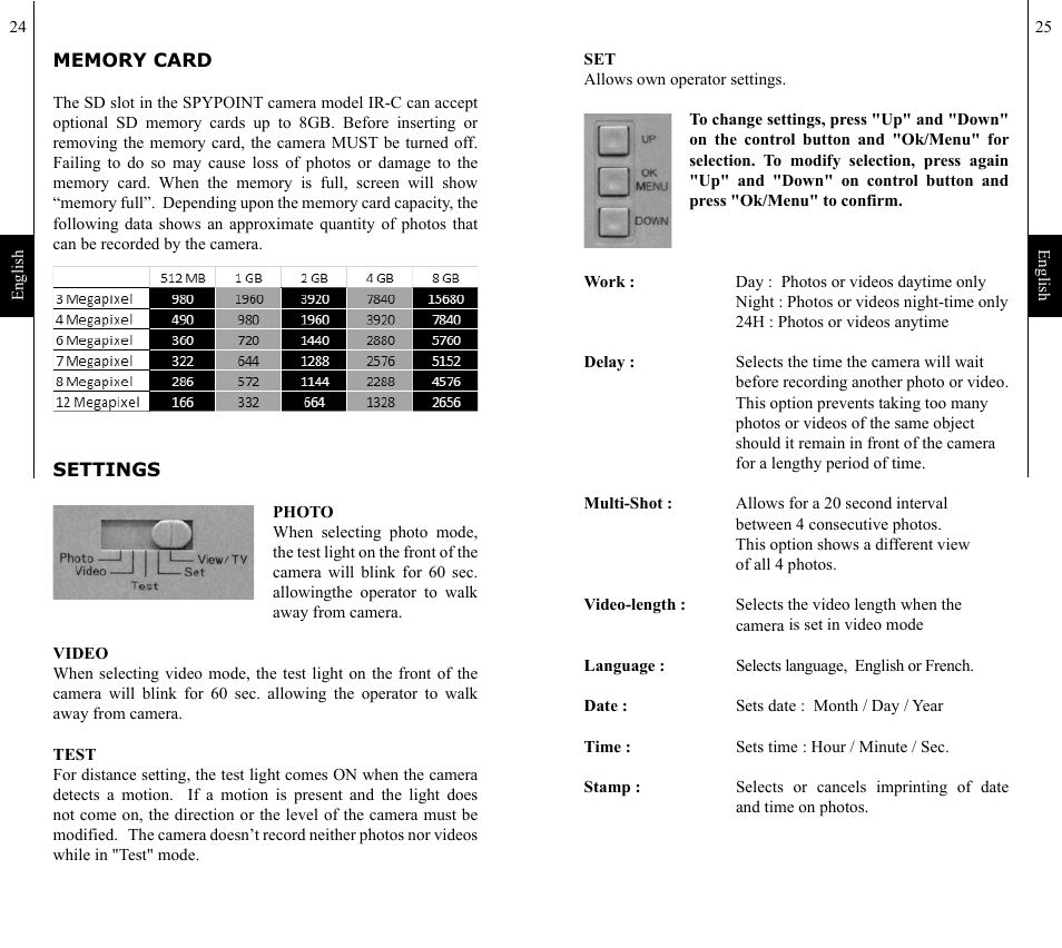 SPYPOINT IR-C User Manual | Page 13 / 25