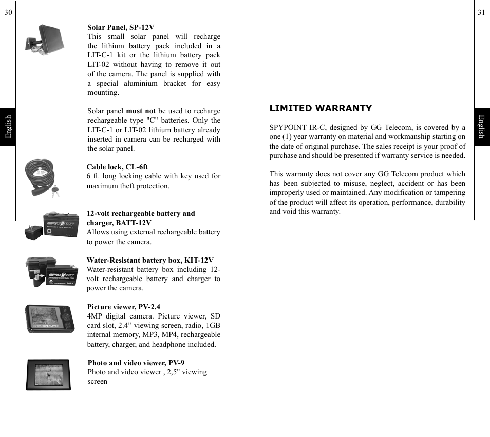 SPYPOINT IR-C User Manual | Page 16 / 25