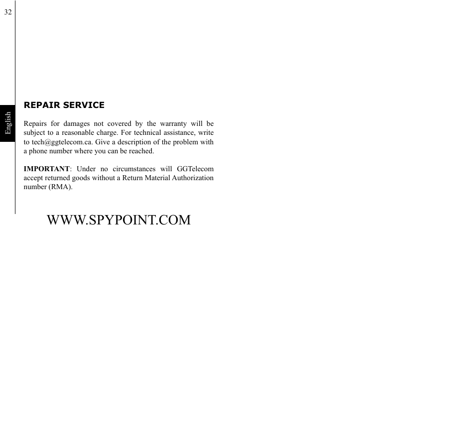 SPYPOINT IR-C User Manual | Page 17 / 25