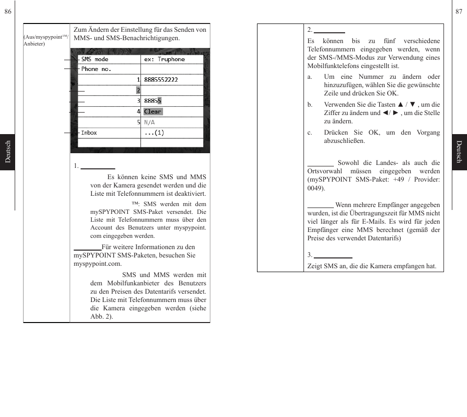 SPYPOINT S-LIVE User Manual | Page 44 / 49