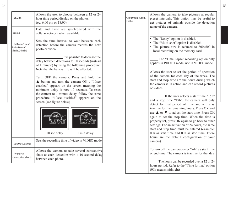 SPYPOINT S-LIVE User Manual | Page 8 / 49