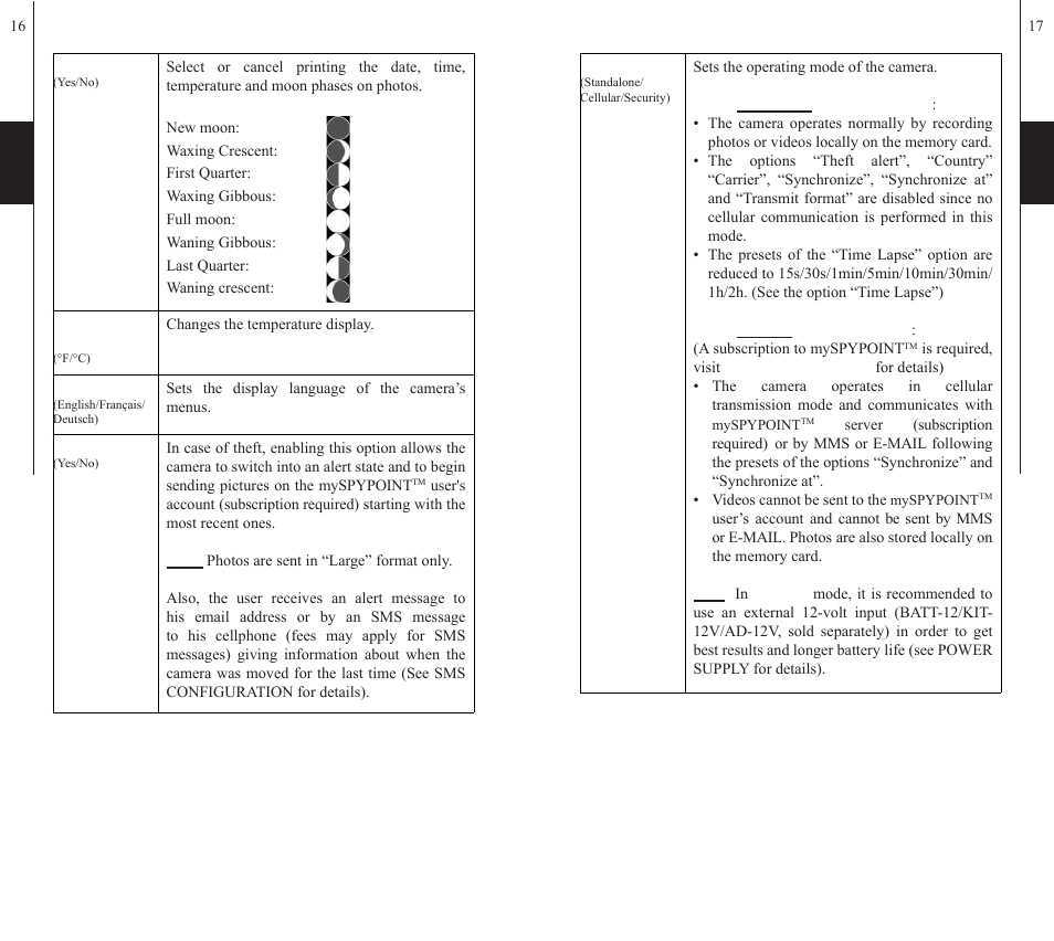 SPYPOINT S-LIVE User Manual | Page 9 / 49