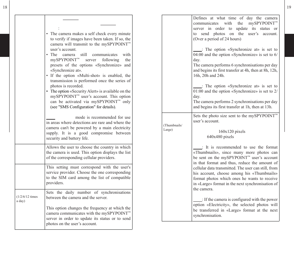 SPYPOINT S-LIVE-3G User Manual | Page 10 / 49