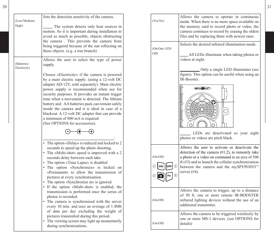 SPYPOINT S-LIVE-3G User Manual | Page 11 / 49