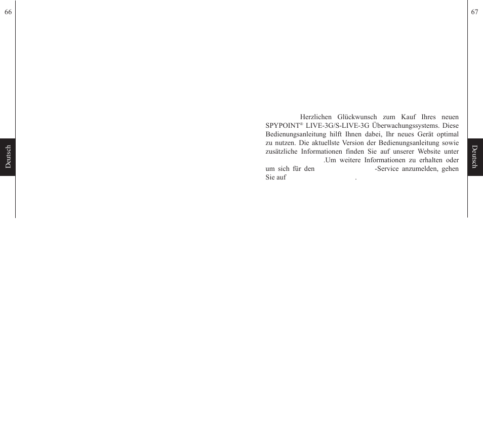 Deutsch | SPYPOINT S-LIVE-3G User Manual | Page 34 / 49