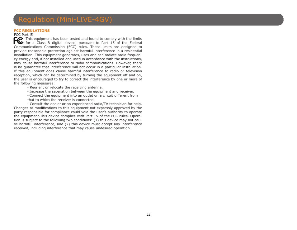 Regulation (mini-live-4gv) | SPYPOINT Mini-LIVE-4GV User Manual User Manual | Page 22 / 23