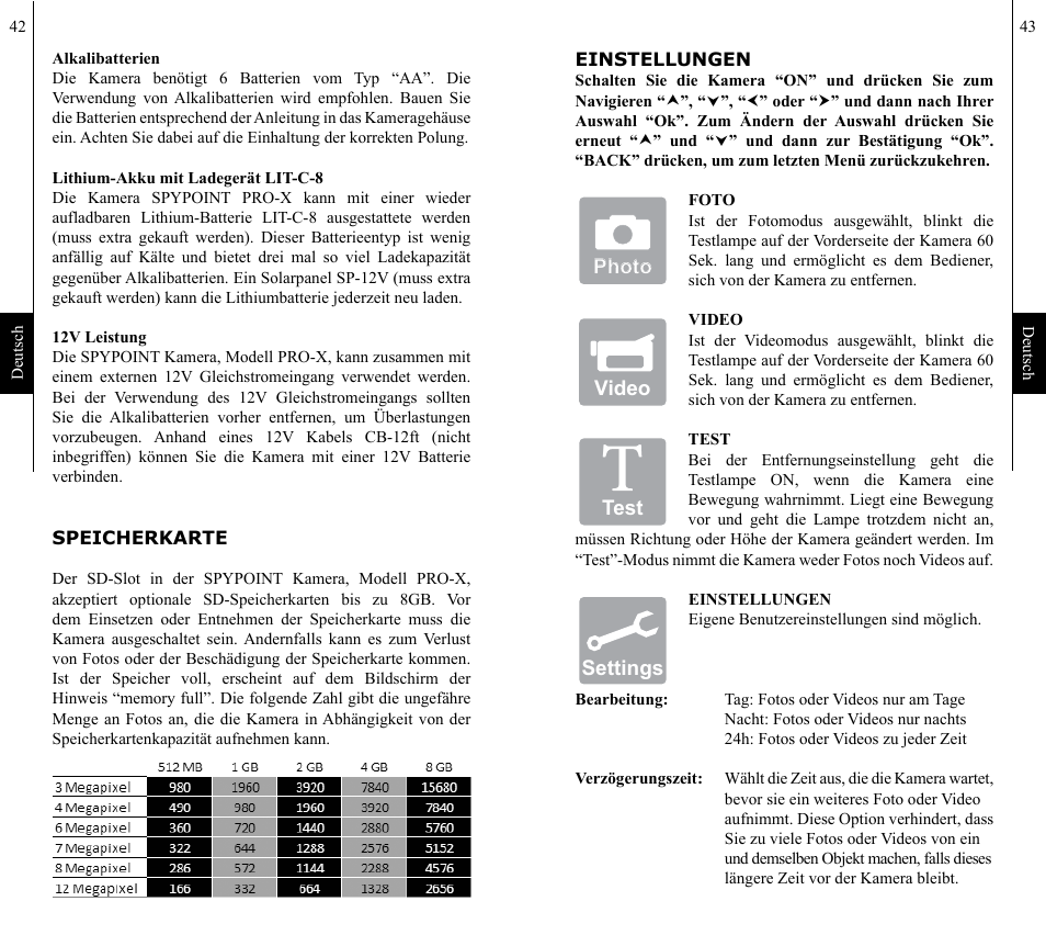 SPYPOINT PRO-X User Manual | Page 22 / 27