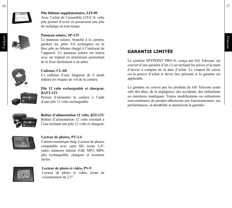 SPYPOINT PRO-X User Manual | Page 9 / 27