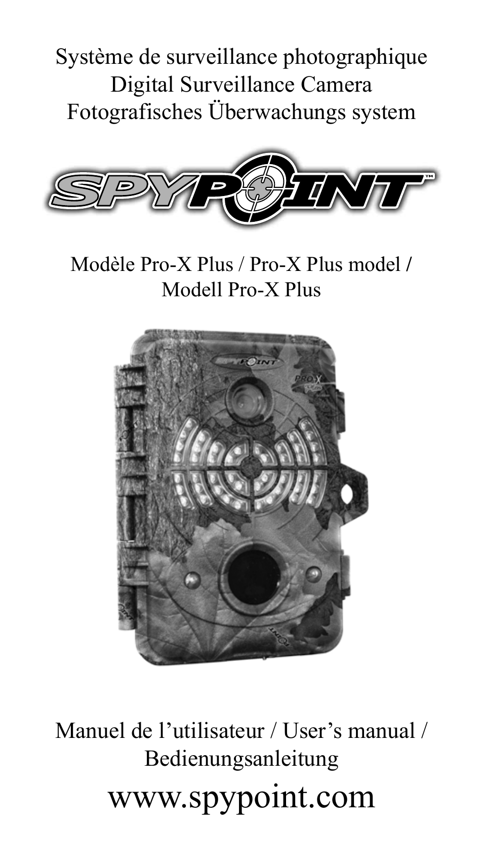 SPYPOINT Pro-X Plus User Manual | 28 pages