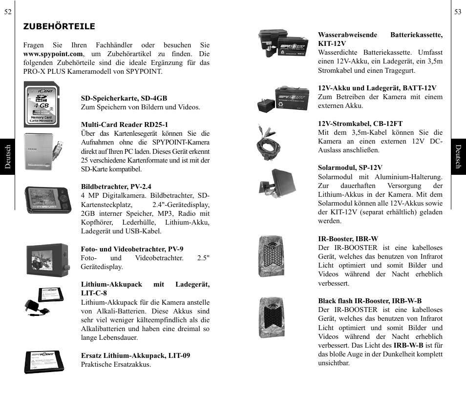 SPYPOINT Pro-X Plus User Manual | Page 27 / 28