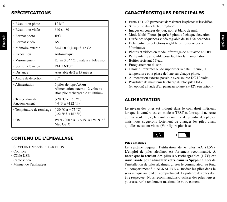SPYPOINT Pro-X Plus User Manual | Page 4 / 28
