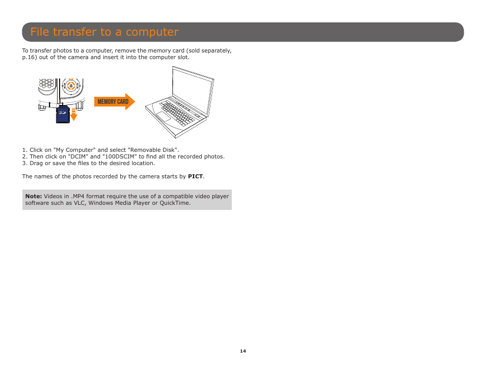 File transfer to a computer | SPYPOINT SMART-8 User Manual User Manual | Page 14 / 20