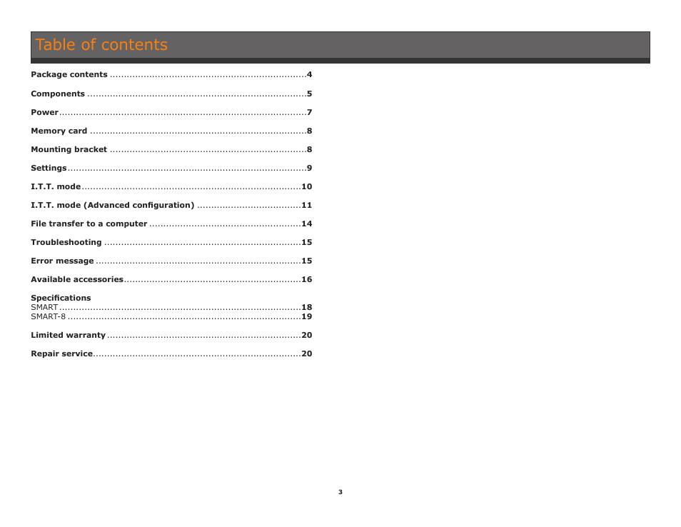 SPYPOINT SMART-8 User Manual User Manual | Page 3 / 20