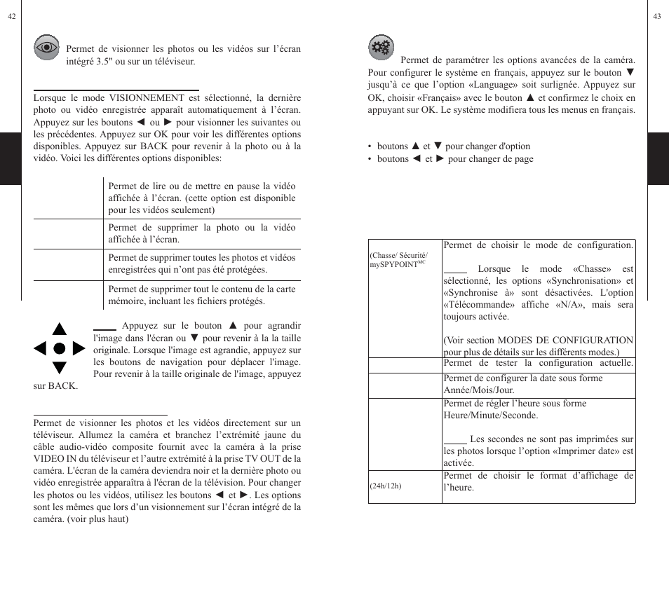 Menu de configuration | SPYPOINT WiFi User Manual | Page 22 / 47