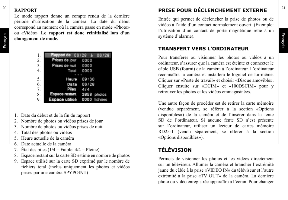 SPYPOINT TINY User Manual | Page 11 / 42