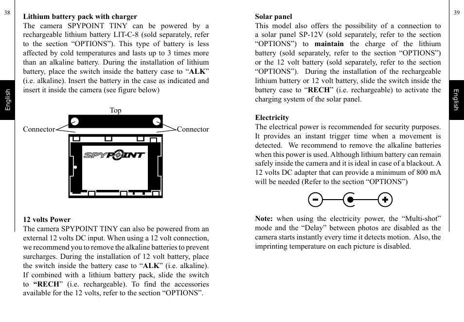 SPYPOINT TINY User Manual | Page 20 / 42