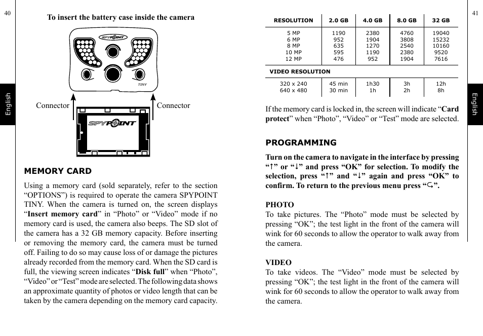 Connector | SPYPOINT TINY User Manual | Page 21 / 42