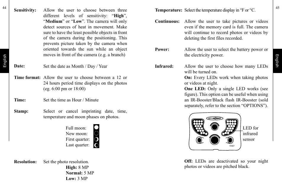 SPYPOINT TINY User Manual | Page 23 / 42