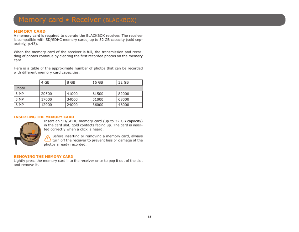 P.15), Blackbox) | SPYPOINT TINY-W3 User Manual | Page 15 / 54