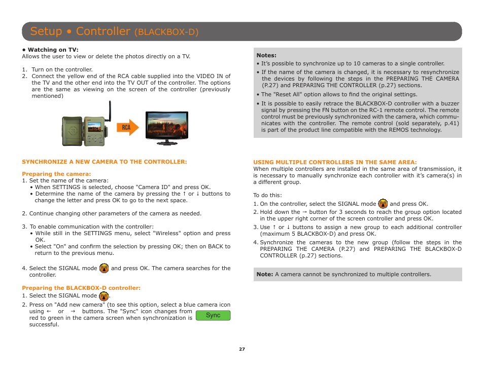 Setup • controller, Blackbox-d) | SPYPOINT TINY-W3 User Manual | Page 27 / 54
