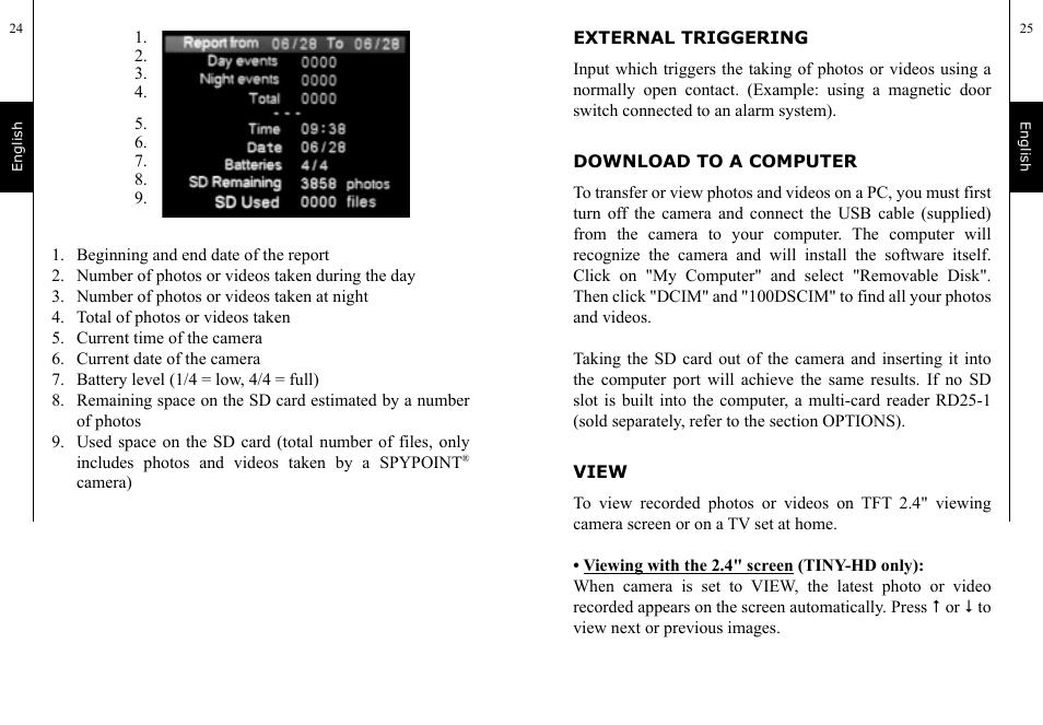 SPYPOINT TINY-7 User Manual | Page 13 / 51