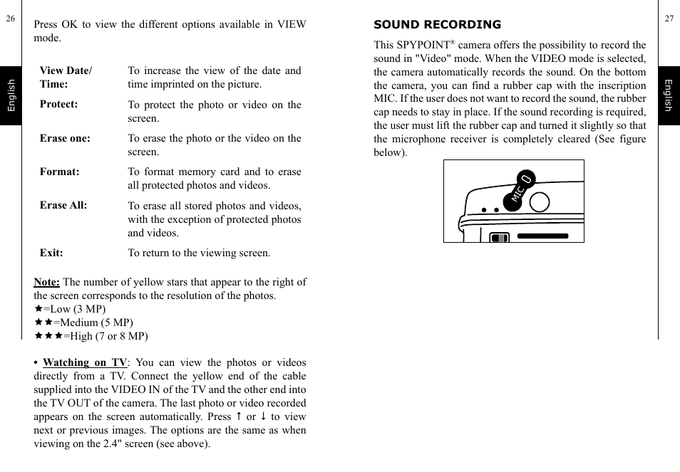 SPYPOINT TINY-7 User Manual | Page 14 / 51