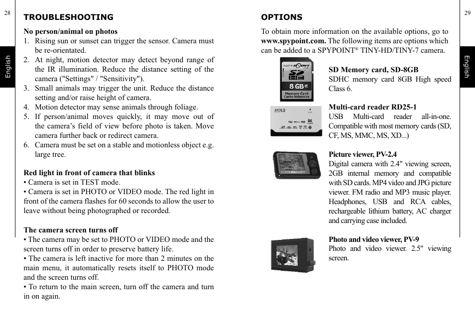 SPYPOINT TINY-7 User Manual | Page 15 / 51