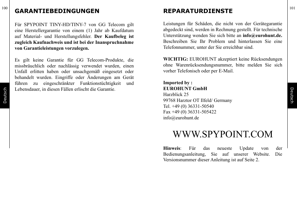 SPYPOINT TINY-7 User Manual | Page 51 / 51