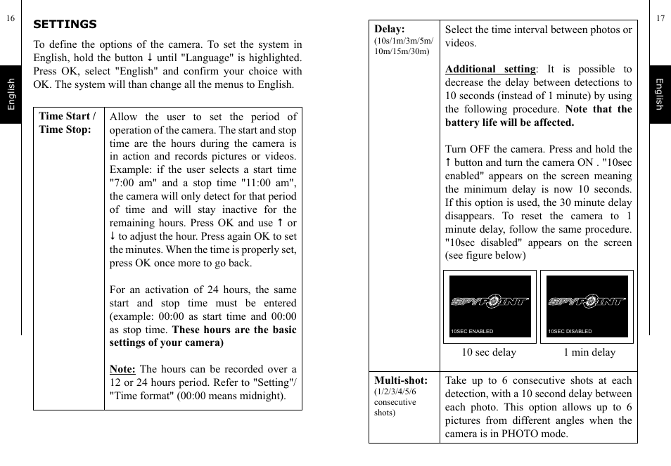 SPYPOINT TINY-7 User Manual | Page 9 / 51