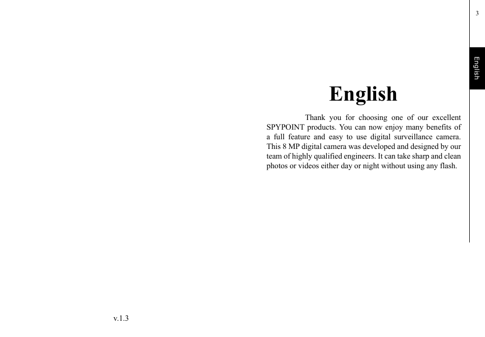 English | SPYPOINT TINY-D User Manual | Page 2 / 45