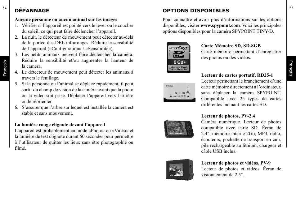 SPYPOINT TINY-D User Manual | Page 28 / 45