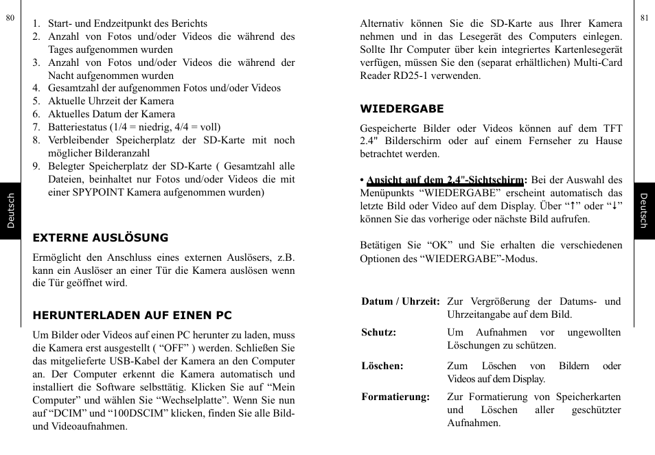 SPYPOINT TINY-D User Manual | Page 41 / 45