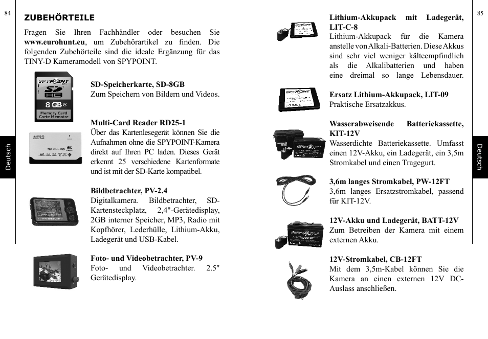 SPYPOINT TINY-D User Manual | Page 43 / 45