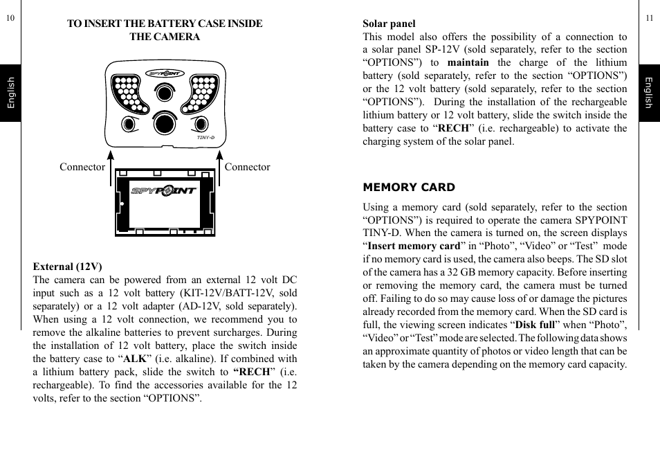 SPYPOINT TINY-D User Manual | Page 6 / 45
