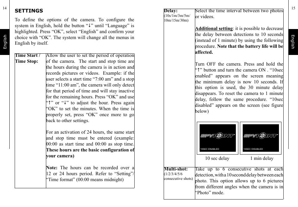 SPYPOINT TINY-D User Manual | Page 8 / 45