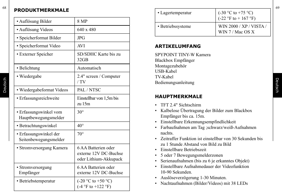 SPYPOINT TINY-W User Manual | Page 36 / 49