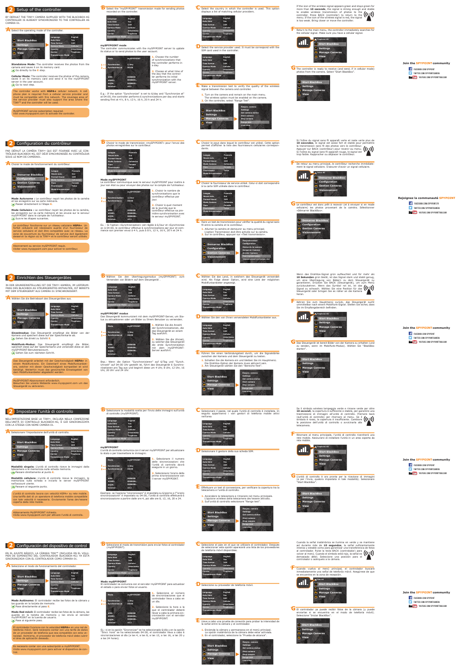SPYPOINT BLACKBOX-4G (TINY-4G) User Manual | Page 2 / 2