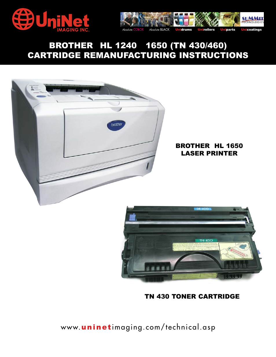 Brother TN 430 User Manual | 12 pages