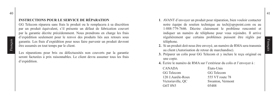 SPYPOINT IRB-W-B User Manual | Page 21 / 33